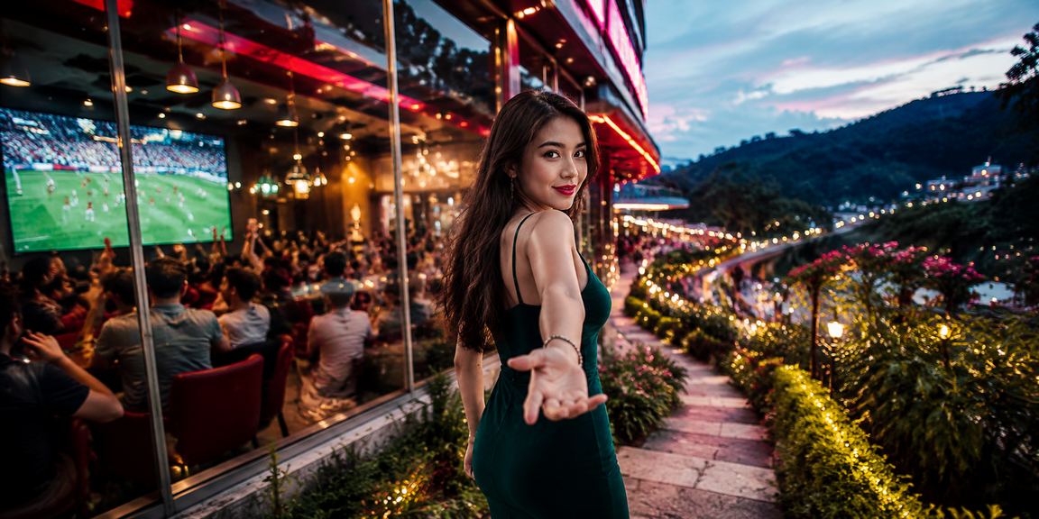 Mesin slot permainan dalam talian dengan tema hiburan neon